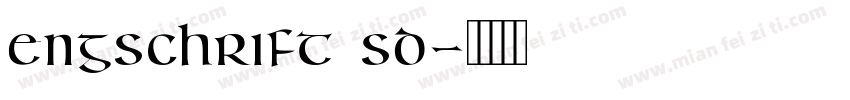 engschrift sd字体转换